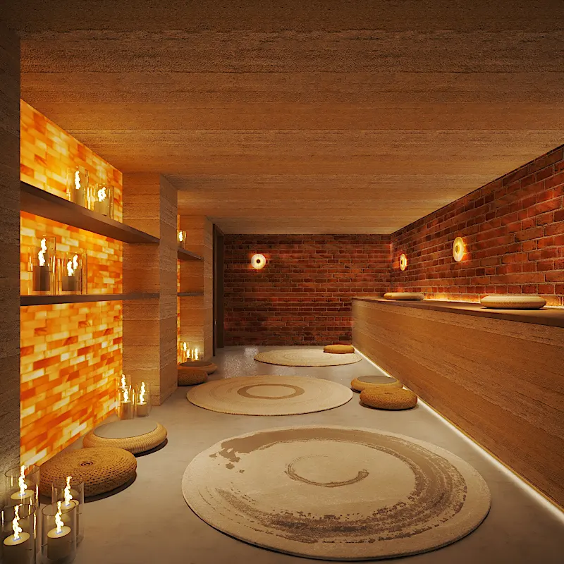 Salt therapy room