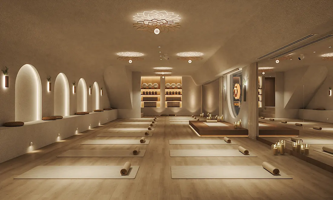The Moonrise yoga room